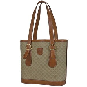 Celine Macadam tote bag handbag canvas beige